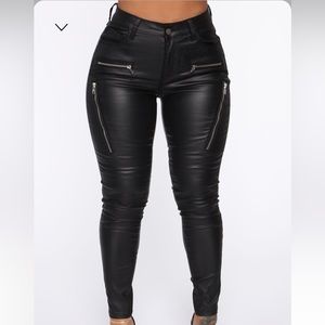 Fashion nova leather pants